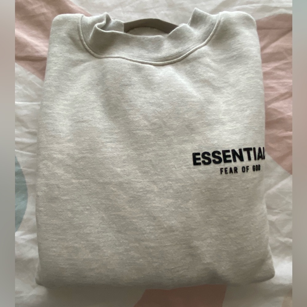 Essential Kids Off-White Pullover Sweatshirt